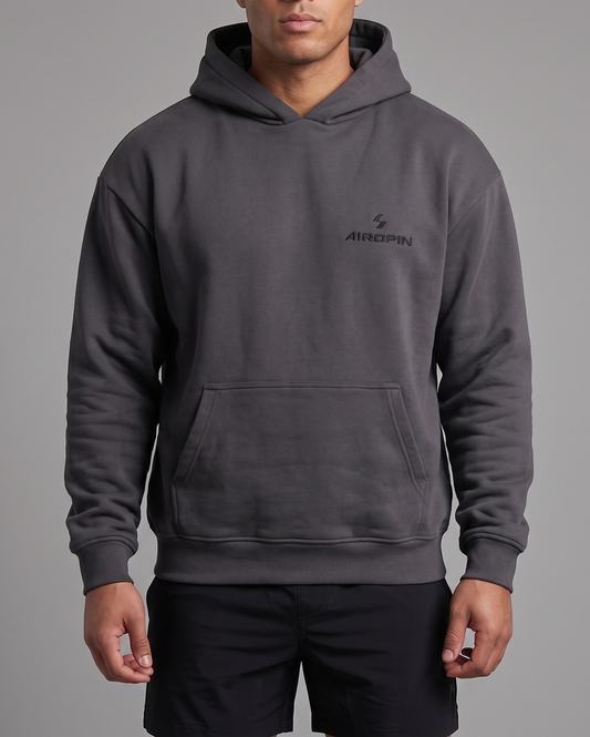 Airofin Elite Crest Hoodie (Charcoal)