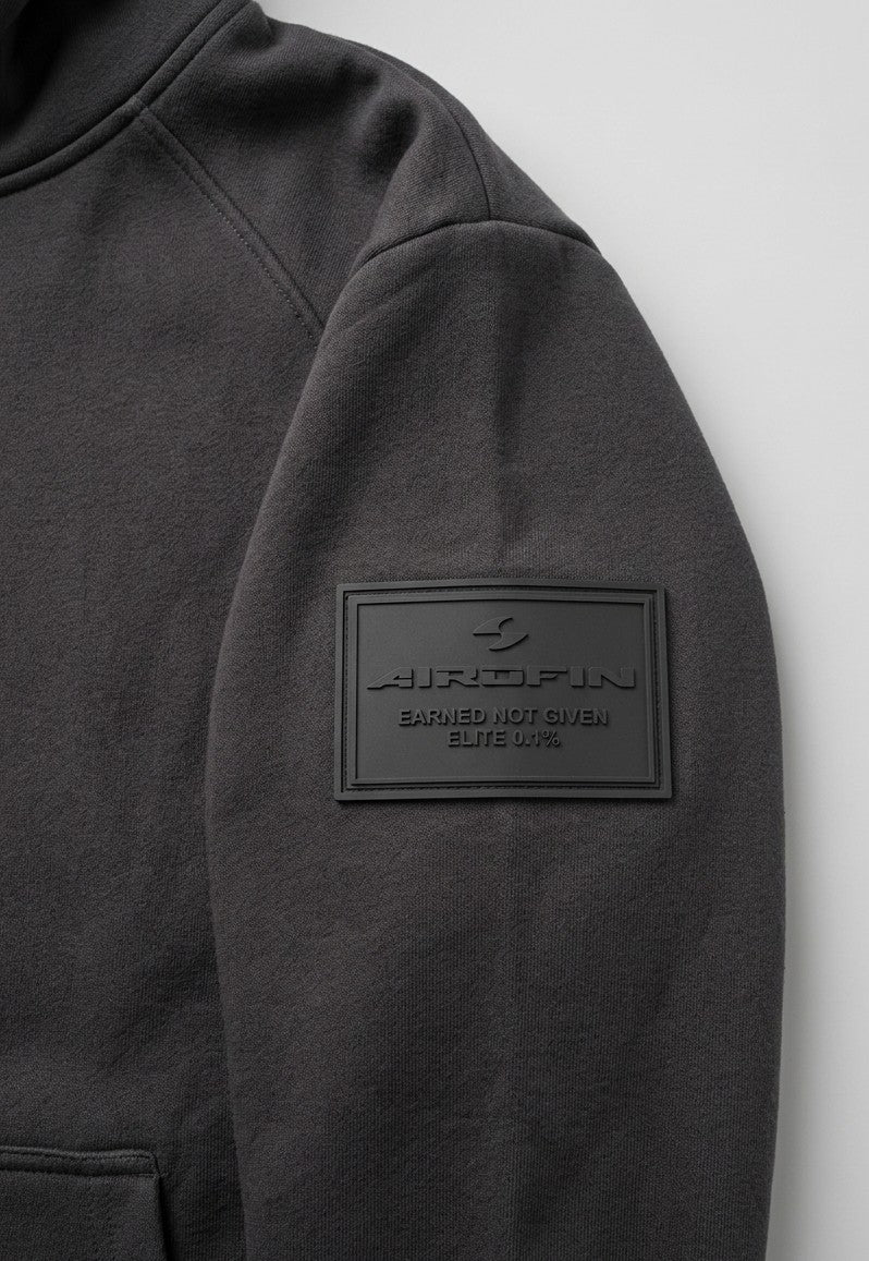 Airofin Elite Crest Hoodie (Charcoal)